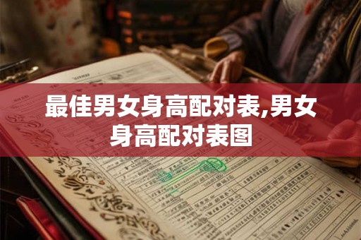 最佳男女身高配对表,男女身高配对表图