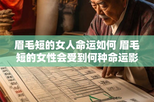 眉毛短的女人命运如何 眉毛短的女性会受到何种命运影响