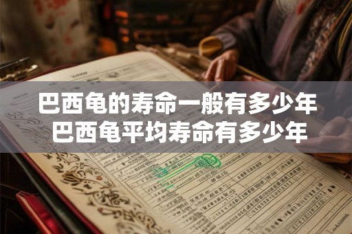 巴西龟的寿命一般有多少年 巴西龟平均寿命有多少年