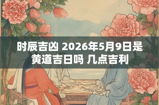 时辰吉凶 2026年5月9日是黄道吉日吗 几点吉利