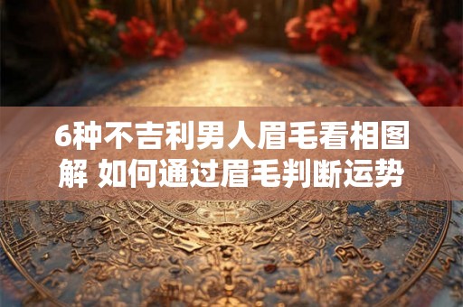6种不吉利男人眉毛看相图解 如何通过眉毛判断运势