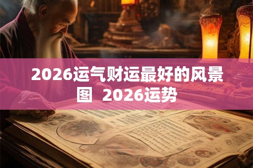 2026运气财运最好的风景图  2026运势