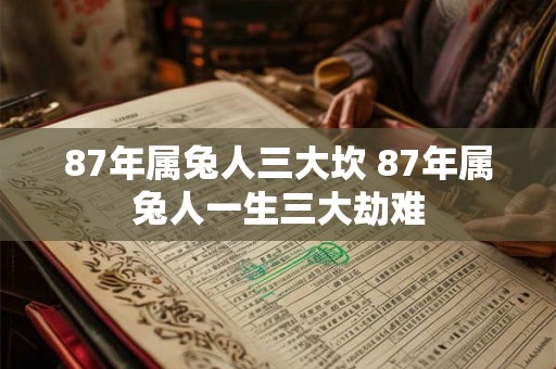 87年属兔人三大坎 87年属兔人一生三大劫难