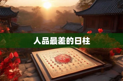 人品最差的日柱