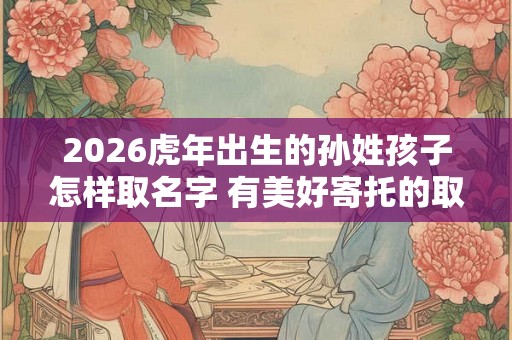 2026虎年出生的孙姓孩子怎样取名字 有美好寄托的取名推荐