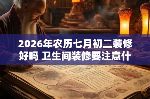 2026年农历七月初二装修好吗 卫生间装修要注意什么