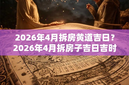 2026年4月拆房黄道吉日？2026年4月拆房子吉日吉时