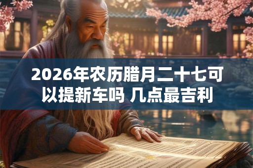2026年农历腊月二十七可以提新车吗 几点最吉利