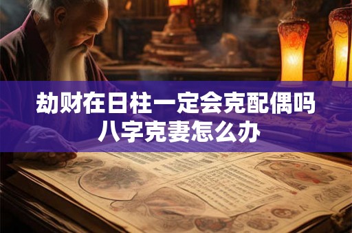 劫财在日柱一定会克配偶吗 八字克妻怎么办