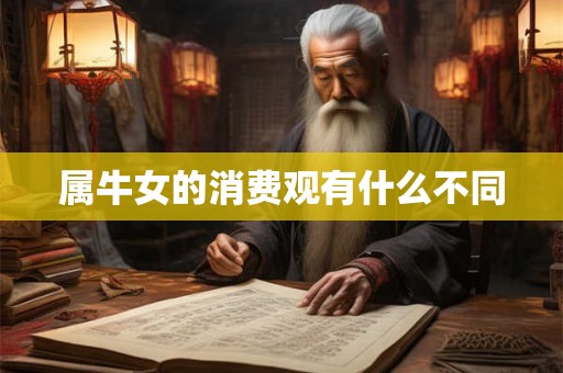 属牛女的消费观有什么不同