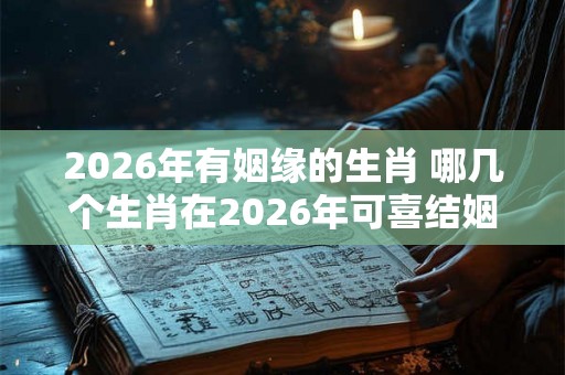 2026年有姻缘的生肖 哪几个生肖在2026年可喜结姻缘