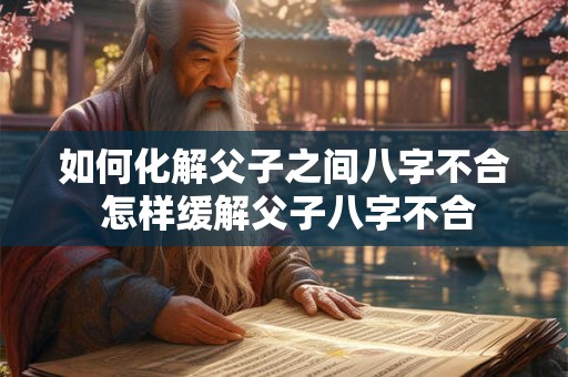如何化解父子之间八字不合 怎样缓解父子八字不合