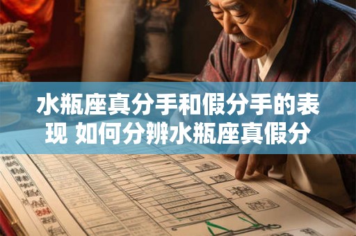 水瓶座真分手和假分手的表现 如何分辨水瓶座真假分手表现