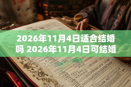 2026年11月4日适合结婚吗 2026年11月4日可结婚吗