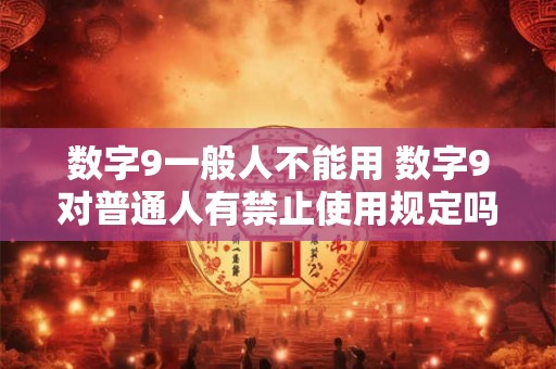 数字9一般人不能用 数字9对普通人有禁止使用规定吗