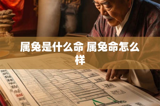 属兔是什么命 属兔命怎么样