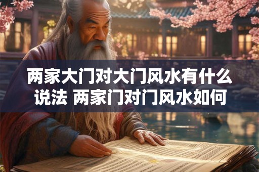 两家大门对大门风水有什么说法 两家门对门风水如何 两家大门对大门风水有什么说法 两家门对门风水如何