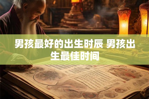 男孩最好的出生时辰 男孩出生最佳时间