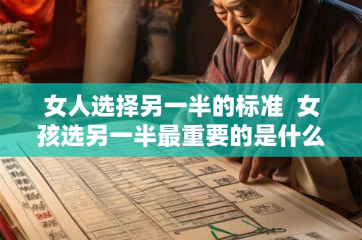 女人选择另一半的标准  女孩选另一半最重要的是什么