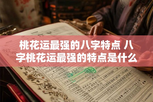 桃花运最强的八字特点 八字桃花运最强的特点是什么