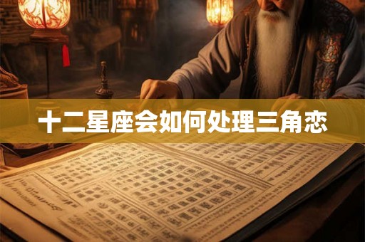 十二星座会如何处理三角恋