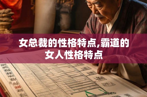 女总裁的性格特点,霸道的女人性格特点