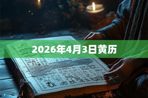 2026年4月3日黄历