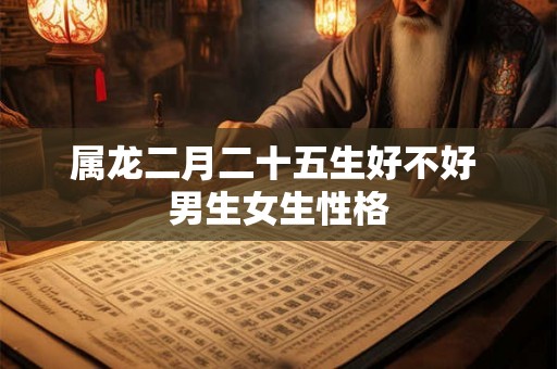 属龙二月二十五生好不好 男生女生性格 属龙二月二十五生好不好 男生女生性格