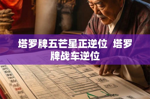 塔罗牌五芒星正逆位  塔罗牌战车逆位