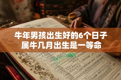 牛年男孩出生好的6个日子 属牛几月出生是一等命