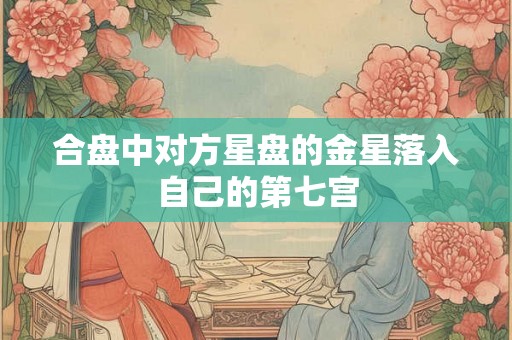 合盘中对方星盘的金星落入自己的第七宫