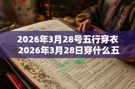 2026年3月28号五行穿衣 2026年3月28日穿什么五行衣服