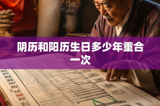 阴历和阳历生日多少年重合一次