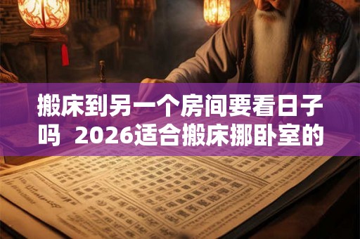 搬床到另一个房间要看日子吗  2026适合搬床挪卧室的日子