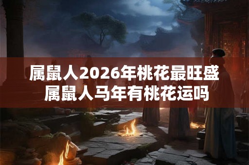 属鼠人2026年桃花最旺盛 属鼠人马年有桃花运吗