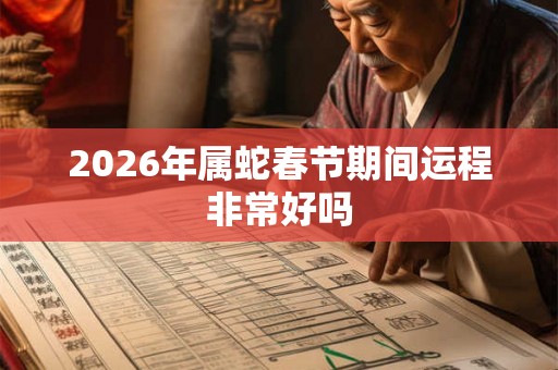 2026年属蛇春节期间运程非常好吗 2026年属蛇春节期间运程非常好吗