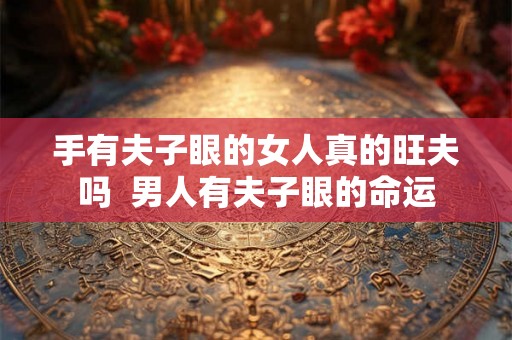 手有夫子眼的女人真的旺夫吗  男人有夫子眼的命运
