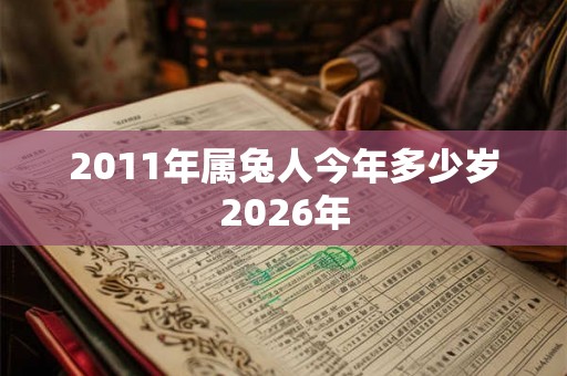 2011年属兔人今年多少岁2026年