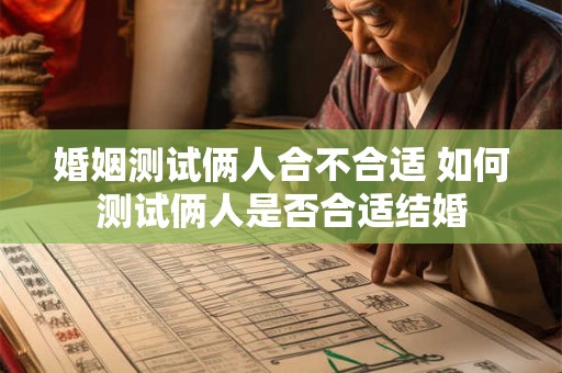 婚姻测试俩人合不合适 如何测试俩人是否合适结婚