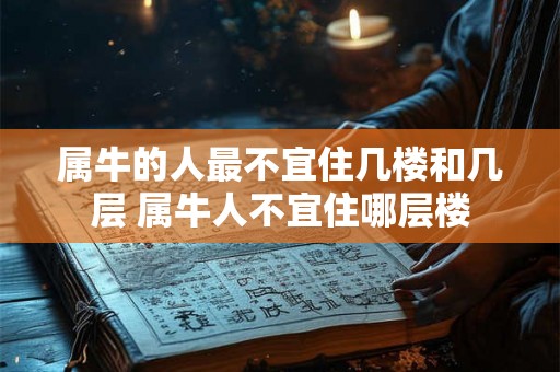 属牛的人最不宜住几楼和几层 属牛人不宜住哪层楼 属牛的人最不宜住几楼和几层 属牛人不宜住哪层楼