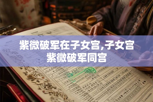 紫微破军在子女宫,子女宫紫微破军同宫