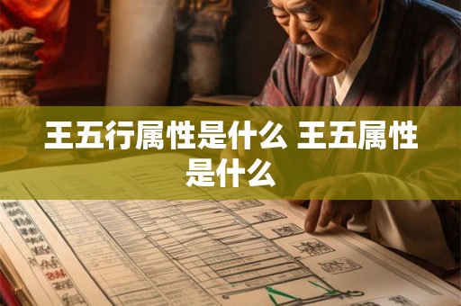 王五行属性是什么 王五属性是什么