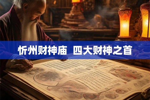 忻州财神庙  四大财神之首