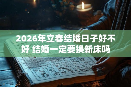 2026年立春结婚日子好不好 结婚一定要换新床吗