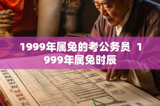 1999年属兔的考公务员  1999年属兔时辰