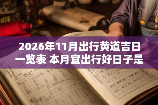 2026年11月出行黄道吉日一览表 本月宜出行好日子是哪天