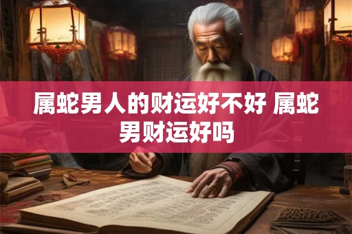 属蛇男人的财运好不好 属蛇男财运好吗 属蛇男人的财运好不好 属蛇男财运好吗