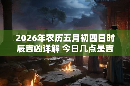 2026年农历五月初四日时辰吉凶详解 今日几点是吉时 2026年农历五月初四日时辰吉凶详解 今日几点是吉时