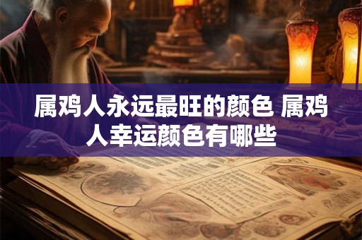 属鸡人永远最旺的颜色 属鸡人幸运颜色有哪些