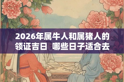 2026年属牛人和属猪人的领证吉日  哪些日子适合去领证